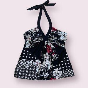 White House Black Market floral halter top